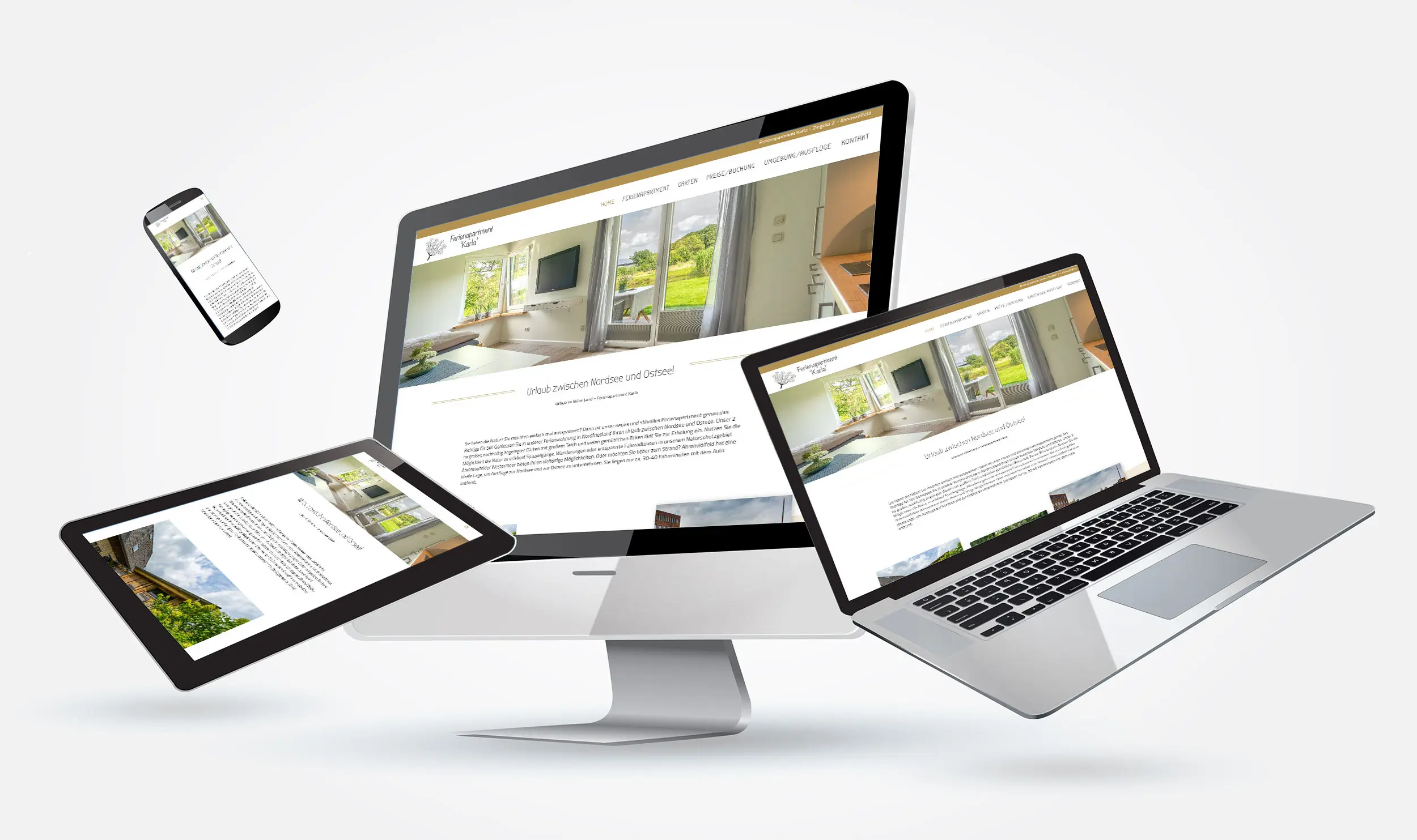 Webseiten auf unterschiedlichen Geräten (responsive Design)
